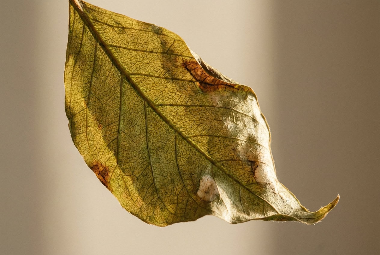 New growth on an old tree as a symbol of recovery and adaptation